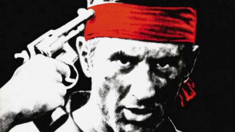 Poster do filme 'O Caçador', em que a Roleta Russa é um motivo central do enredo