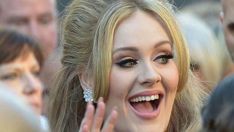 A cantora britânica Adele