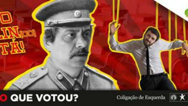 "Isto Stalin(do) está", foi o lema que a JSD escolheu para compor a imagem
