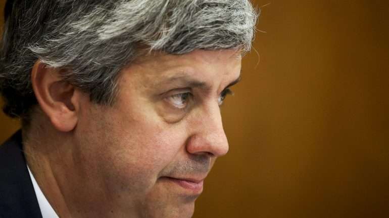 Mário Centeno esteve presente numa reunião dos ministros das Finanças da zona euro, em Bruxelas