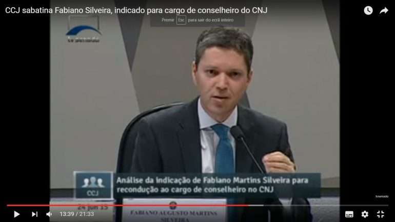 Fabiano Silveira fez parte do Conselho Nacional da Justiça antes de ser nomeado ministro da Transparência