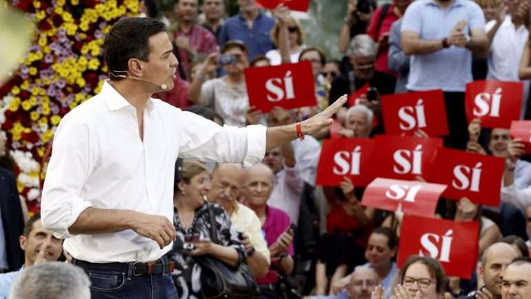 Pedro Sanchez, líder do PSOE