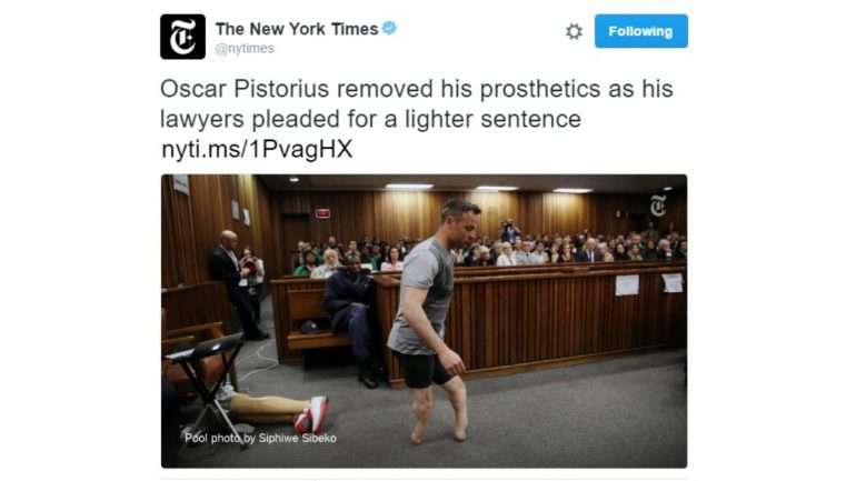 Pistorius baleou a namorada, Reeva Steenkamp, em 2013