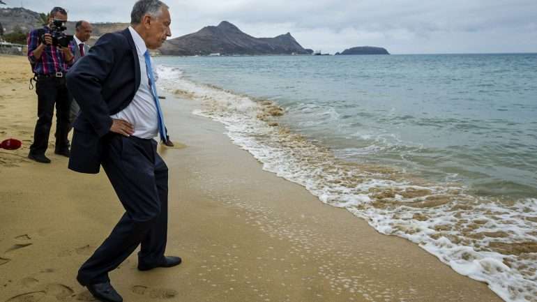 "No essencial, diria que o país continua com unanimidade" contra as sanções, sublinhou Marcelo Rebelo de Sousa