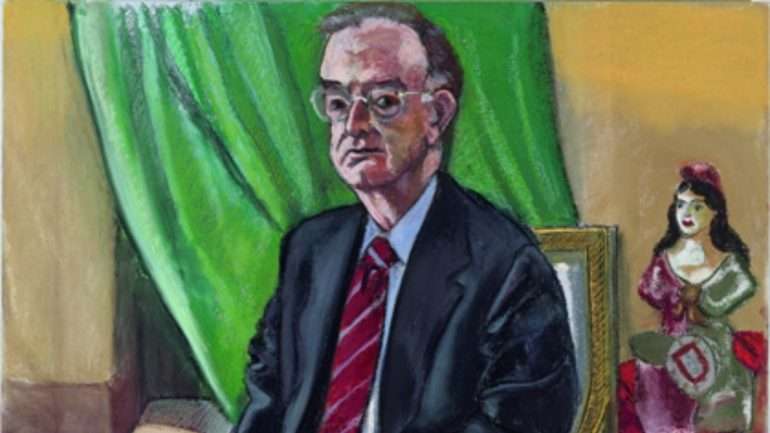 O retrato de Jorge Sampaio, que se encontra no Museu da Presidência