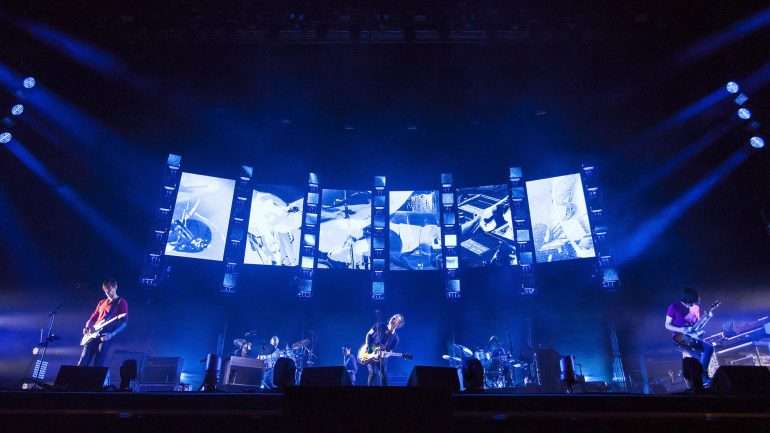 Os Radiohead foram a banda mais esperada do festival