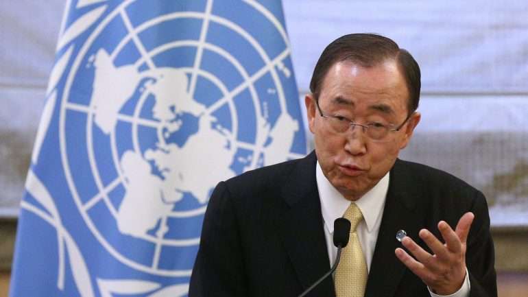 O secretário-geral da ONU, Ban Ki-moon