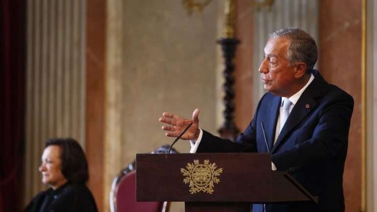 O Presidente da República falou pela primeira vez na abertura solene do ano judicial