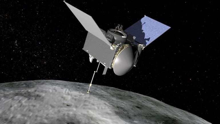 A sonda Osiris-Rex vai recolher até dois quilogramas de material da superfície de Bennu