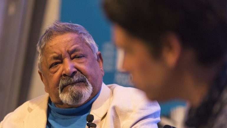 V.S. Naipaul passou pela Tenda dos Autores do FOLIO na quinta-feira