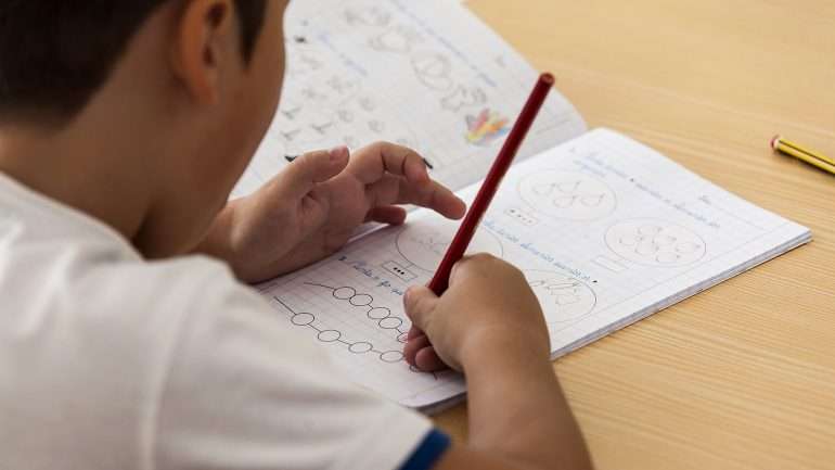 Este ano, pela primeira vez, os manuais escolares foram oferecidos a todos os alunos do 1.º ano
