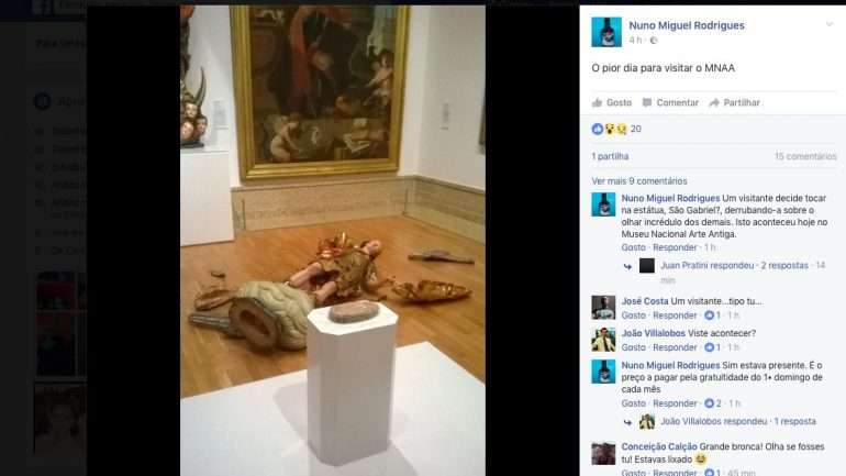 Imagem retirada de um utilizador do Facebook com o perfil público