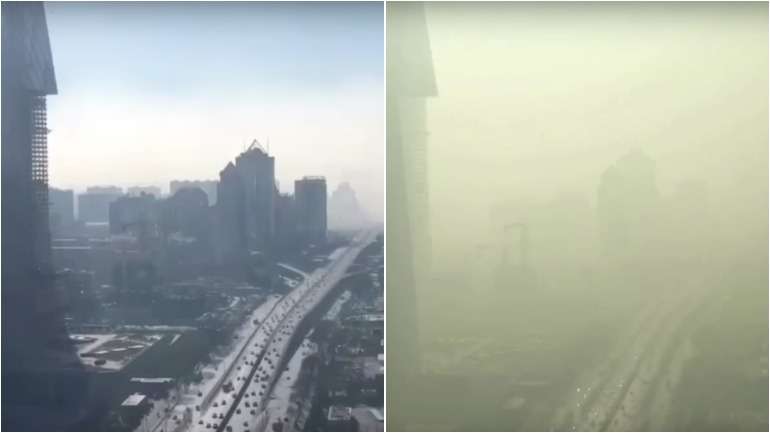 Ainda que nos últimos três anos se estivesse a assistir a uma melhoria gradual da poluição na China, a recuperação da atividade industrial voltou a trazer (e piorar) a questão.