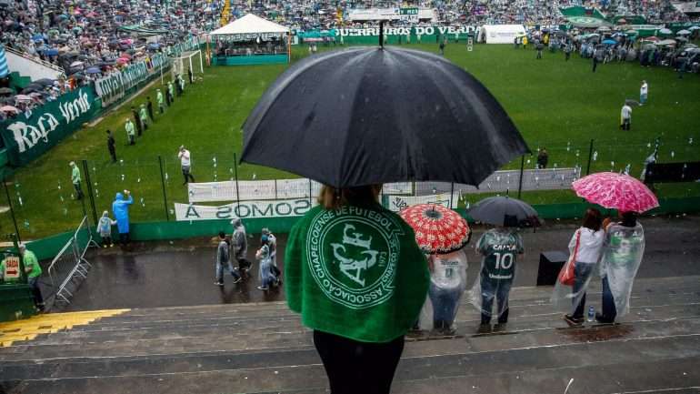 A maioria do plantel da Chapecoense morreu a 29 de novembro, num acidente de avião na Colômbia