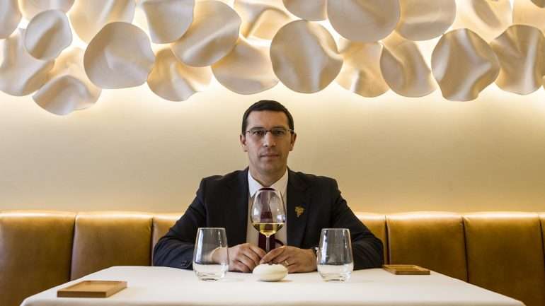 Rodolfo Tristão no Belcanto, onde assume a função de "sommelier" desde fevereiro de 2016.