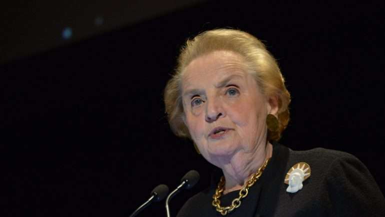 A ex-secretária de Estado norte-americana Madeleine Albright