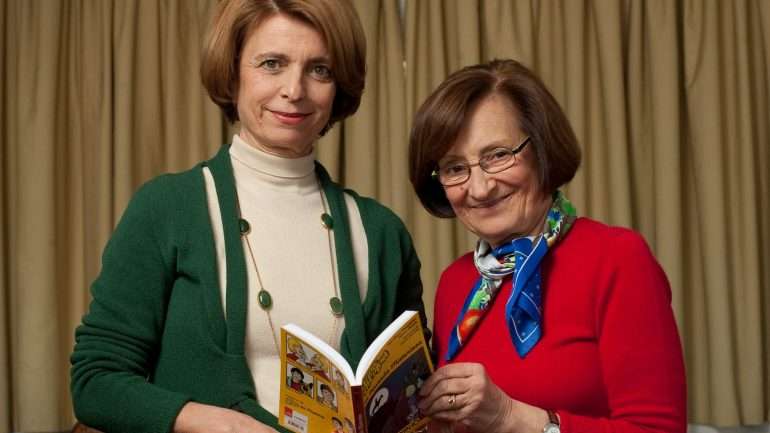 Ana Maria Magalhães (à direita) e Isabel Alçada (à esquerda) começaram a coleção "Uma Aventura" em 1982