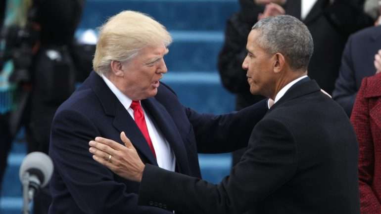 "Não estou muito surpreendido, porque eu sei como é que o mundo funciona", disse Donald Trump, sobre a acusação que faz a Barack Obama