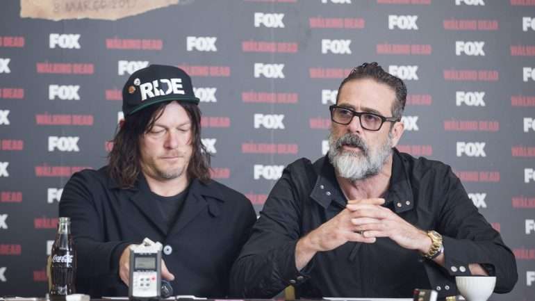 Os atores Norman Reedus (Daryl) e Jeffrey Dean Morgan (Negan)