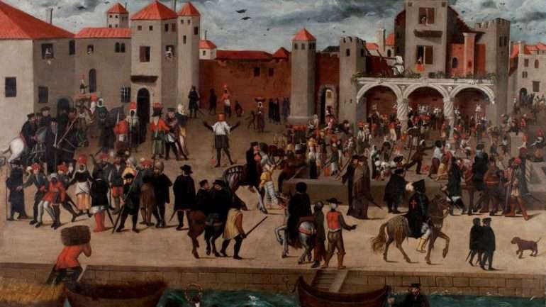 A pintura encontra-se atualmente exposta no Museu Nacional de Arte Antiga no âmbito da exposição "A Cidade Global"