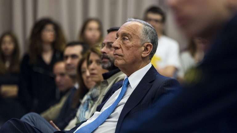 Marcelo Rebelo de Sousa esteve esta tarde na inauguração da exposição "Heranças e Vivências Judaicas em Portugal"
