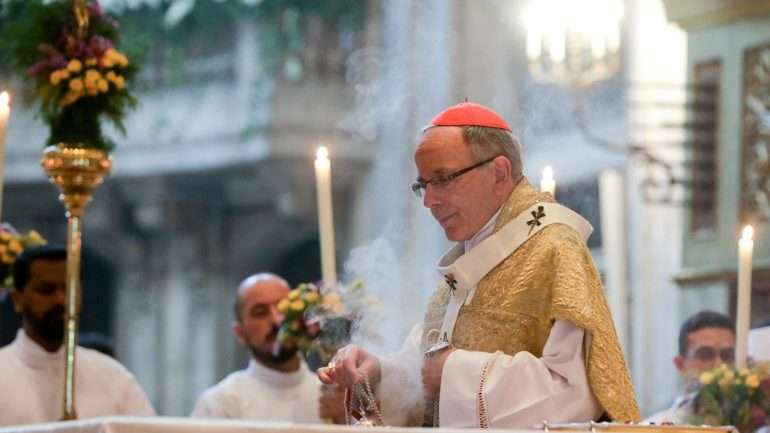 Manuel Clemente, cardeal patriarca de Lisboa, durante a Eucaristia Pascal