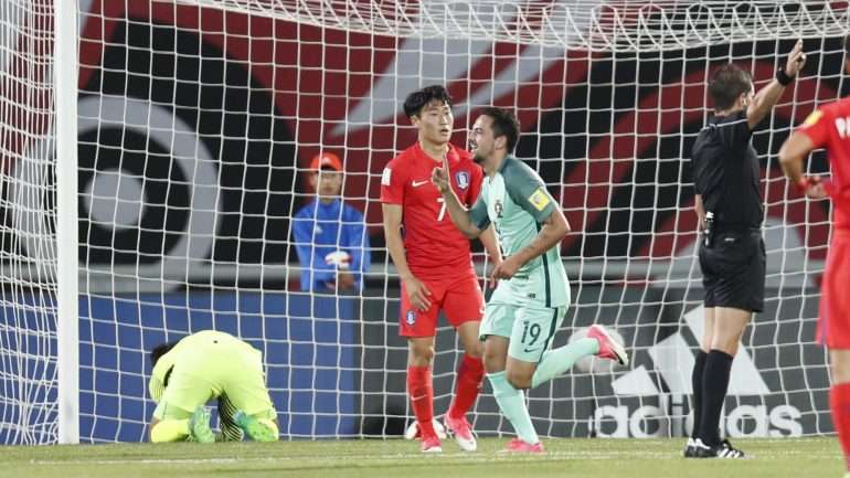 Bruno Costa fez a estreia no Mundial Sub-20 e marcou um golo no jogo onde Bruno Xadas foi quem mais brilhou