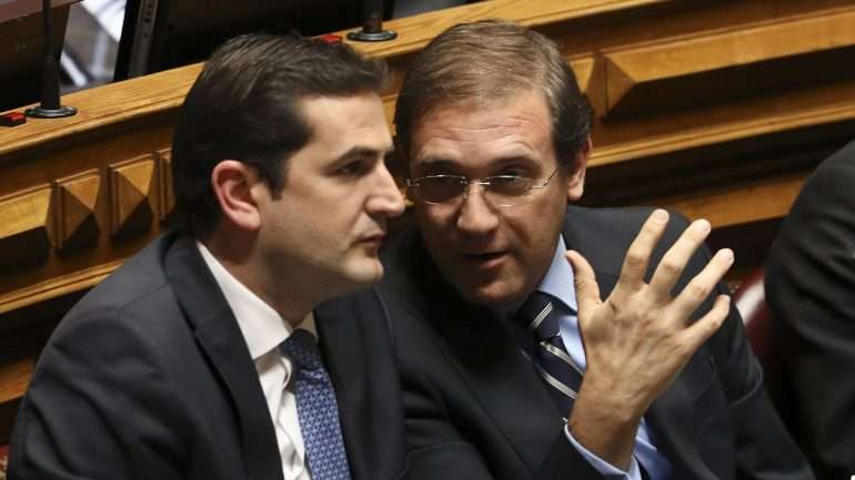Hugo Soares e Pedro Passos Coelho