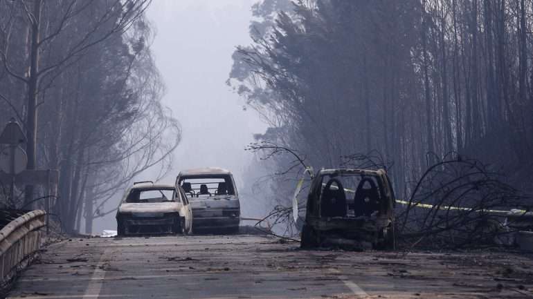 Alzira Costa, viúva residente em Senhora da Piedade, morreu atropelada enquanto fugia ao incêndio