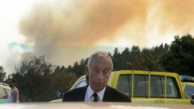 Marcelo Rebelo de Sousa afirmou que irá periodicamente à área ardida