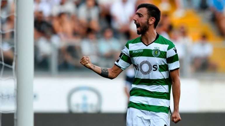 Bruno Fernandes fez os primeiros golos pelo Sporting e na Primeira Liga, depois de cinco anos a jogar em Itália