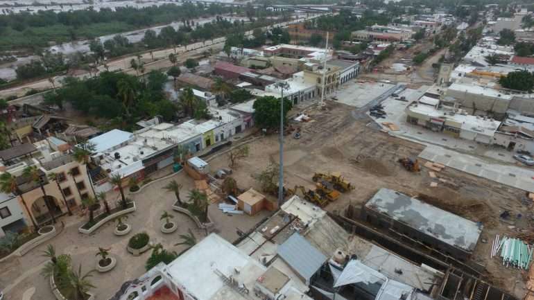 A tempestade tropical Lidia provocou 750 milímetros de precipitação em apenas 24 horas