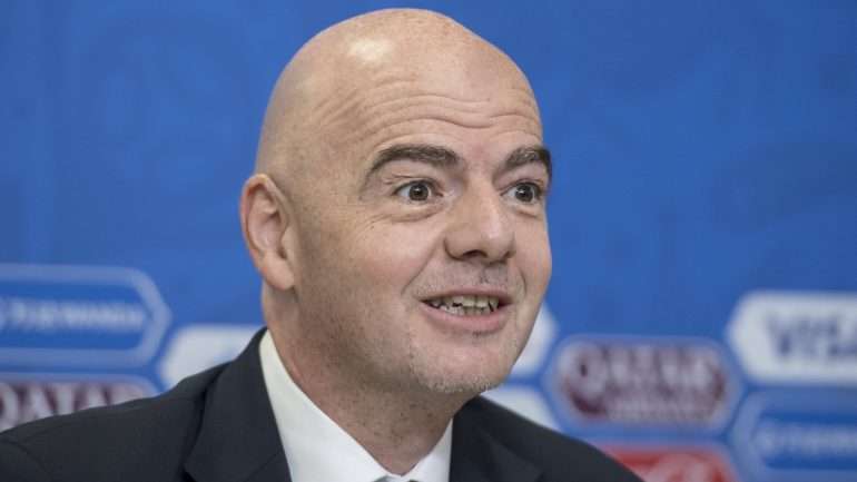 Gianni Infantino falou na apresentação do Mundial de futebol feminino