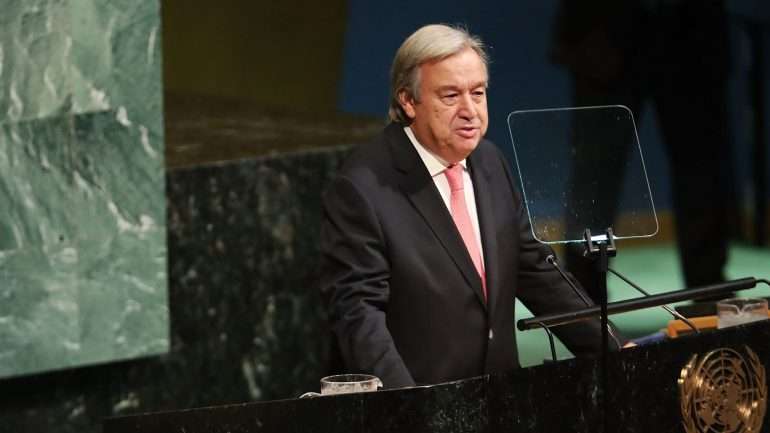 António Guterres falou pela primeira vez perante uma Assembleia-Geral da ONU