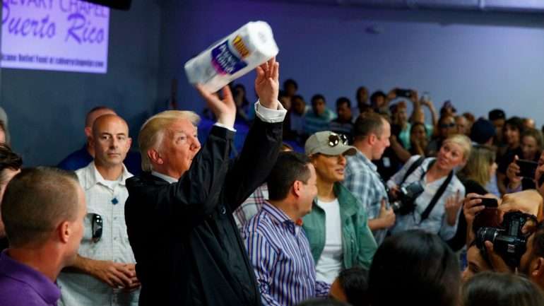 Donald Trump esteve na igreja evangélica de San Juan, capital de Porto Rico