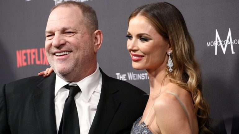 Georgina Chapman, de 41 anos, e Harvey Weinstein, de 65, estão casados desde 2007 e têm dois filhos pequenos