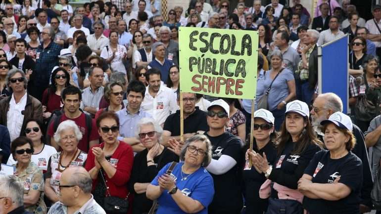 Os professores dependem de tempo de serviço para progredir na carreira