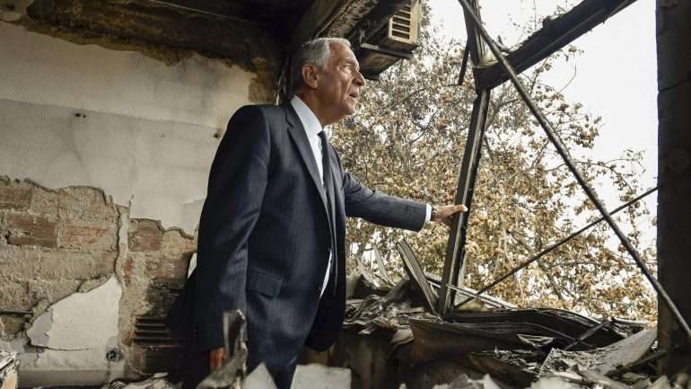 Marcelo Rebelo de Sousa tem visitado todos os concelhos afetados pelos incêndios de domingo