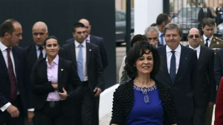 Visita da rainha Letízia à casa dos Marcos em novembro de 2014