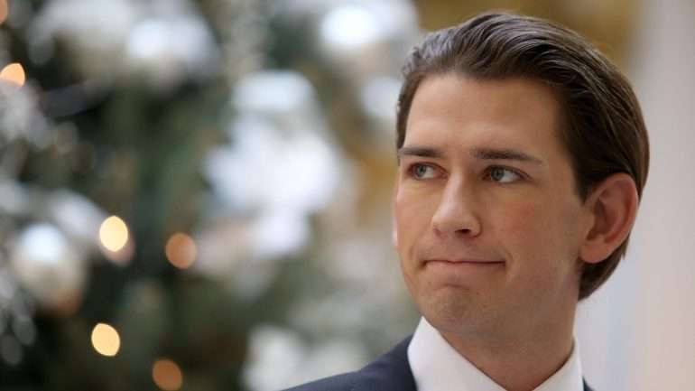 Sebastian Kurz, de 31 anos, tornou-se em outubro o primeiro-ministro mais novo da Europa
