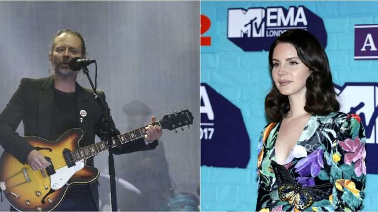 Thom Yorke, vocalista do Radiohead, e Lana del Rey