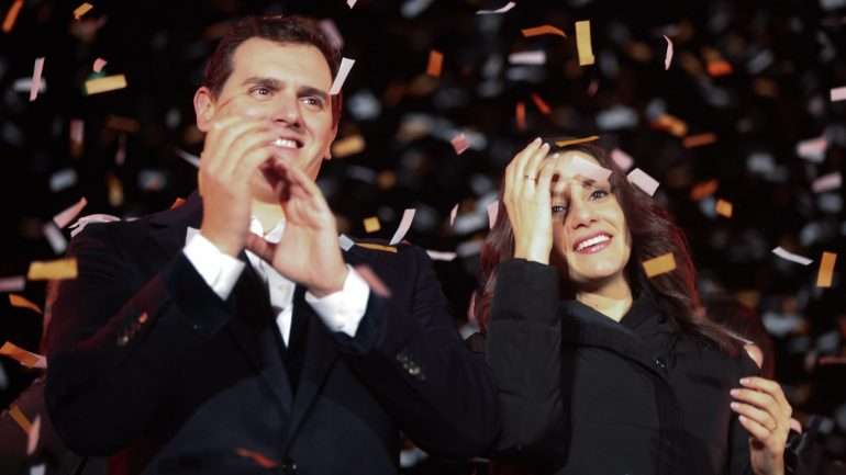 O Ciudadanos tem subido nas intenções de votos dos eleitores espanhóis