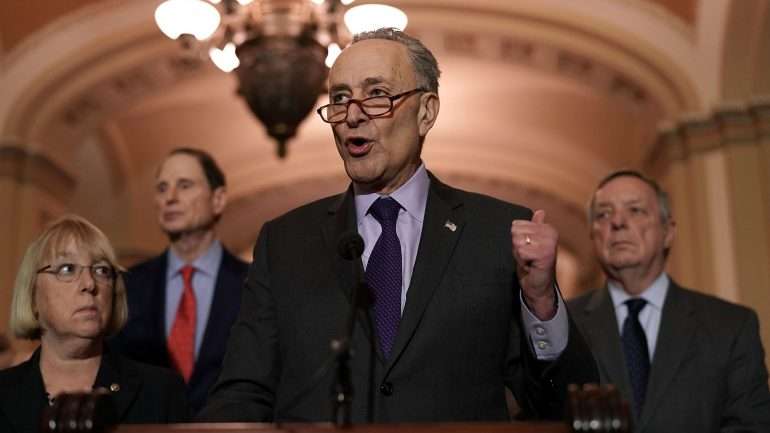 Chuck Schumer, líder dos democratas no Senado
