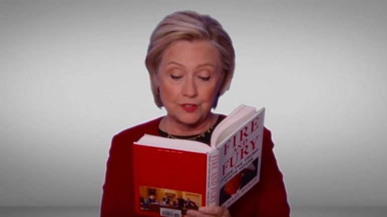 Hillary Clinton leu um excerto sobre o amor de Trump por "fast food"