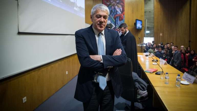 José Sócrates deu uma palestra na Universidade de Coimbra
