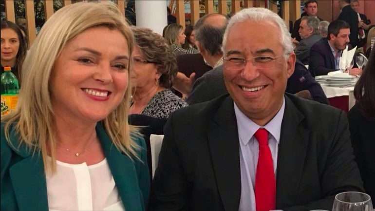 Joana Lima com António Costa em julho de 2017. Foto da página de Facebook de Joana Lima