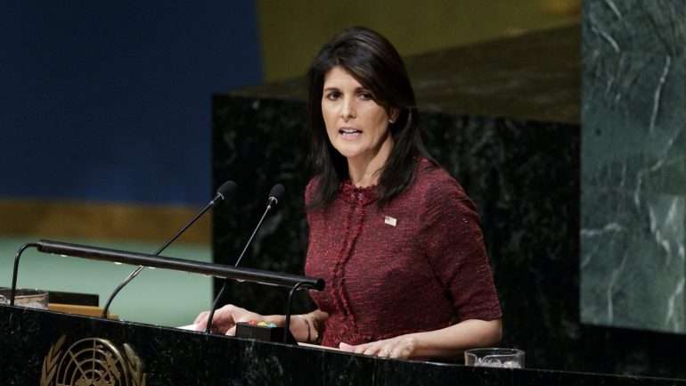 Nikki Haley anunciou novas sanções em entrevista à CBS