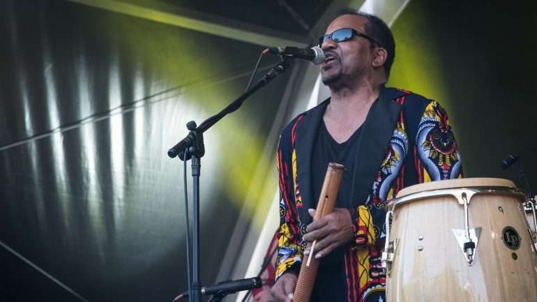 Bonga fechou o dia no palco da EDP Rock Street, que este ano é dedicada à cultura africana