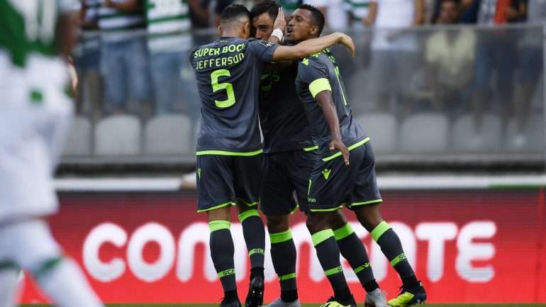 Bruno Fernandes marcou um golo, fez uma assistência mas foi sobretudo o grande líder em campo do Sporting com o Moreirense