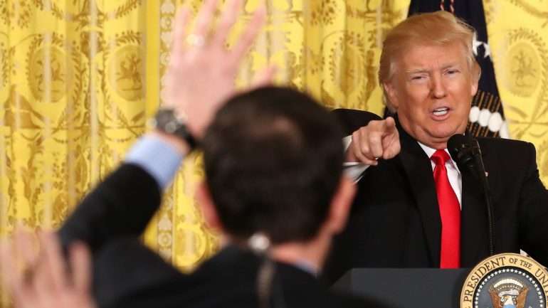 Os ataques de Donald Trump à liberdade de imprensa têm sido constantes, especialmente no Twitter